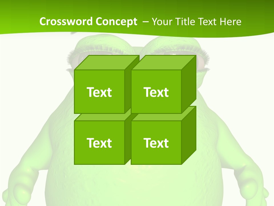 The Big Blob-Toon Figure PowerPoint Template