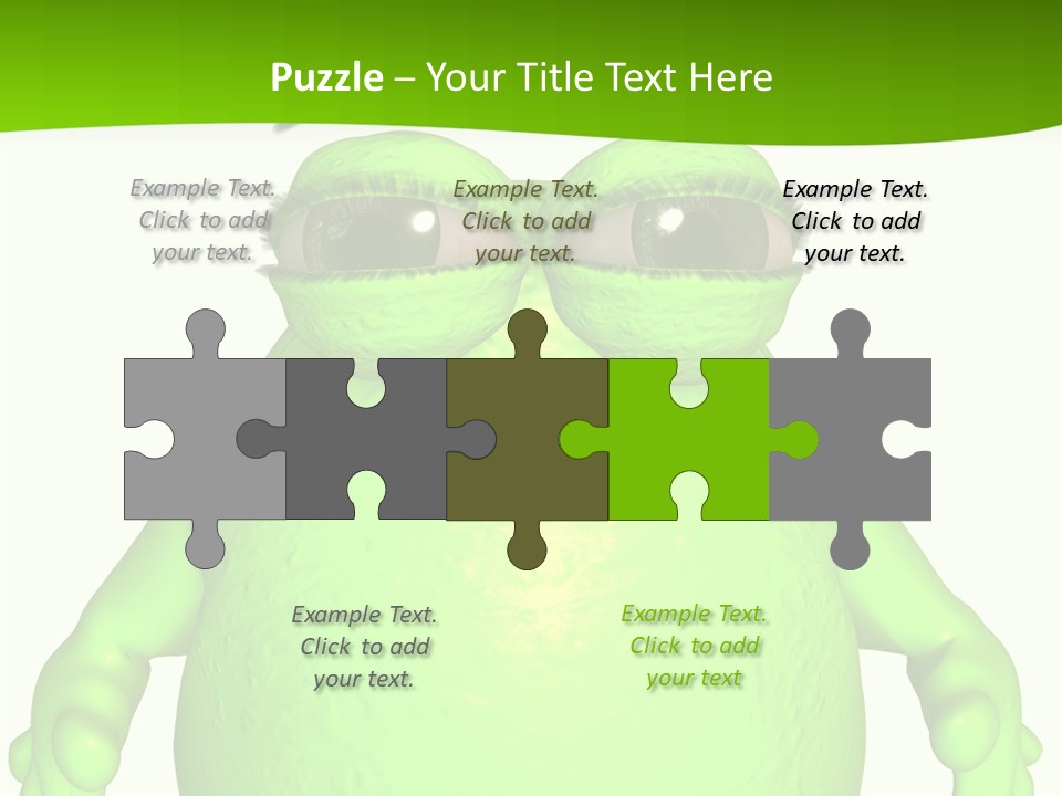 The Big Blob-Toon Figure PowerPoint Template