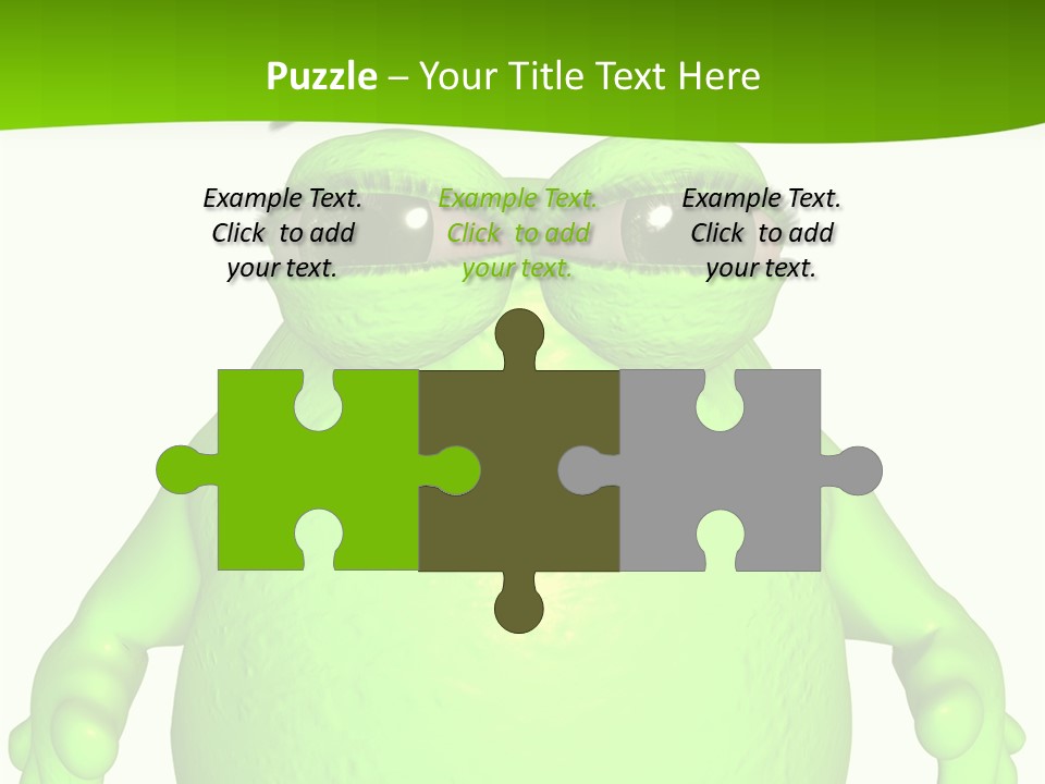 The Big Blob-Toon Figure PowerPoint Template