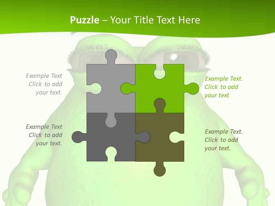 The Big Blob-Toon Figure PowerPoint Template