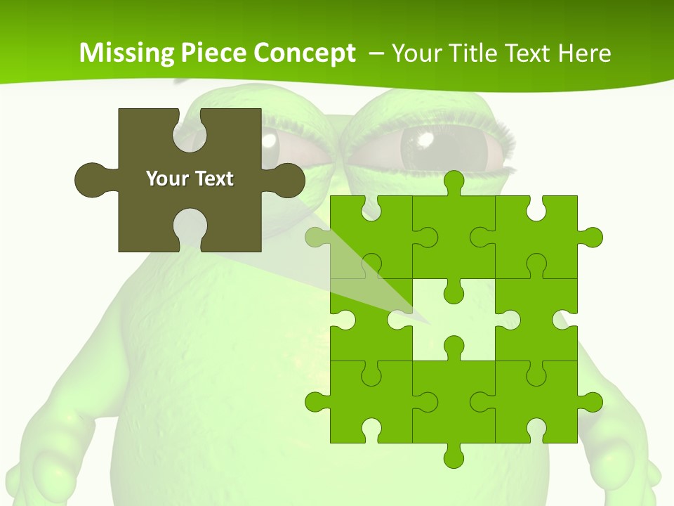 The Big Blob-Toon Figure PowerPoint Template