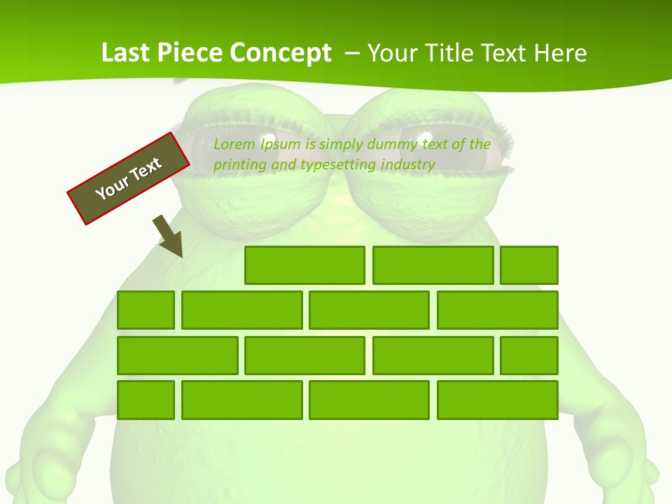 The Big Blob-Toon Figure PowerPoint Template