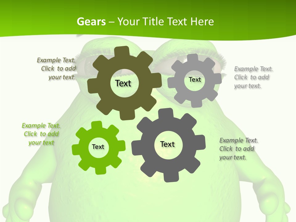 The Big Blob-Toon Figure PowerPoint Template