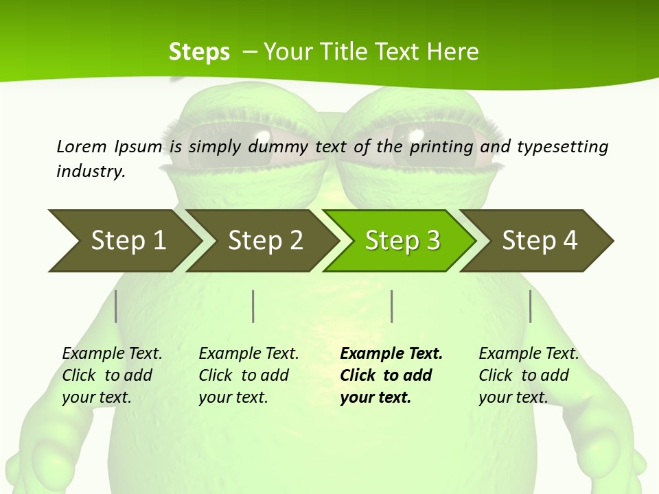 The Big Blob-Toon Figure PowerPoint Template