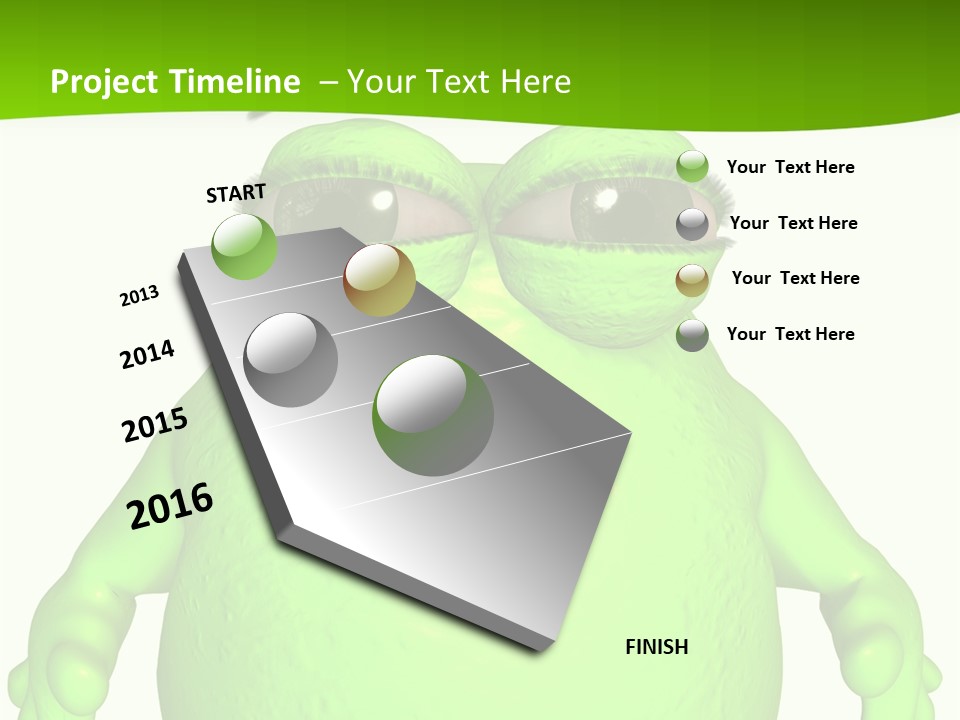 The Big Blob-Toon Figure PowerPoint Template