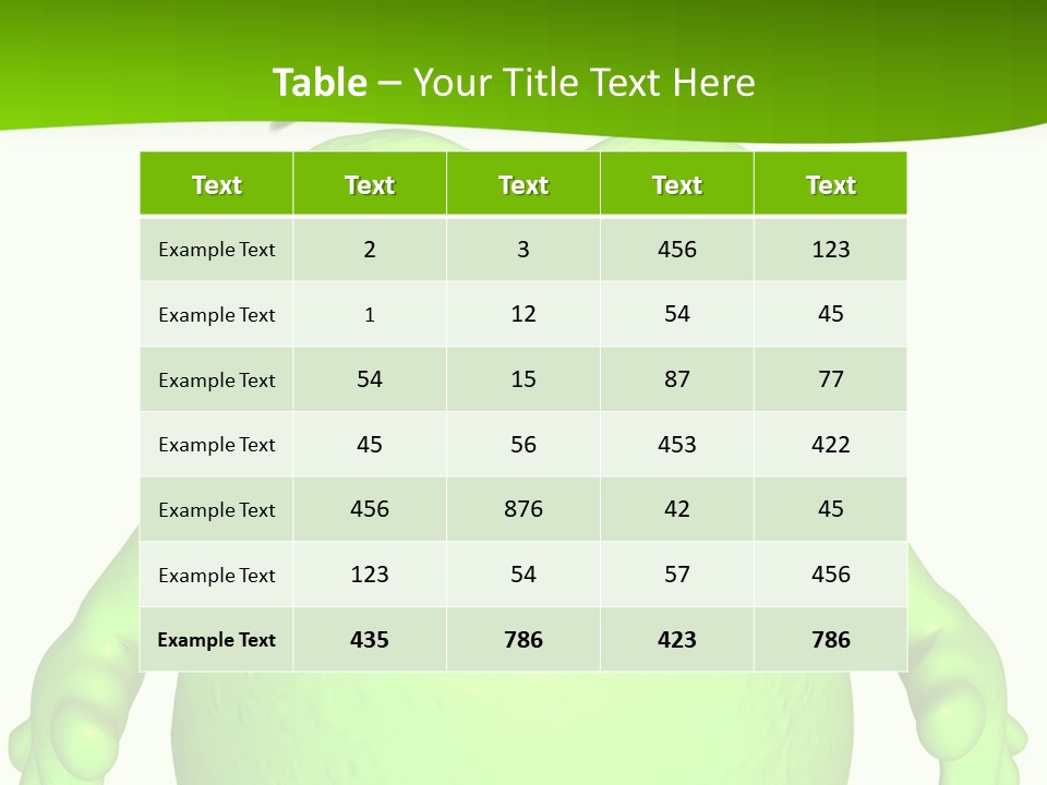 The Big Blob-Toon Figure PowerPoint Template