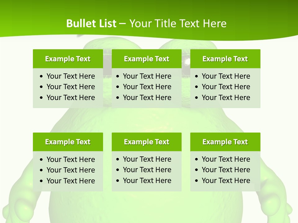 The Big Blob-Toon Figure PowerPoint Template