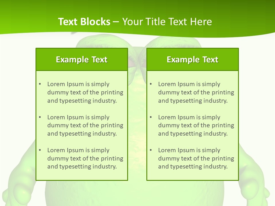 The Big Blob-Toon Figure PowerPoint Template