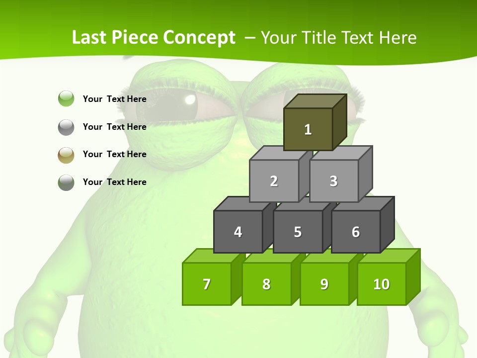 The Big Blob-Toon Figure PowerPoint Template