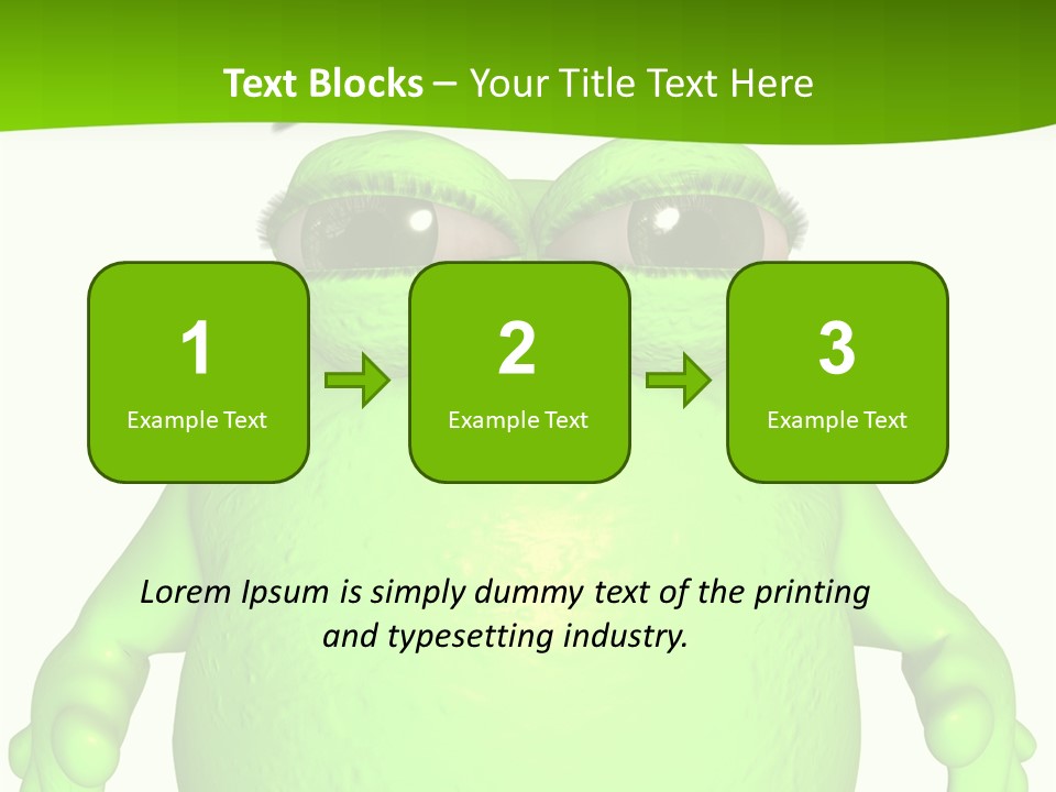 The Big Blob-Toon Figure PowerPoint Template