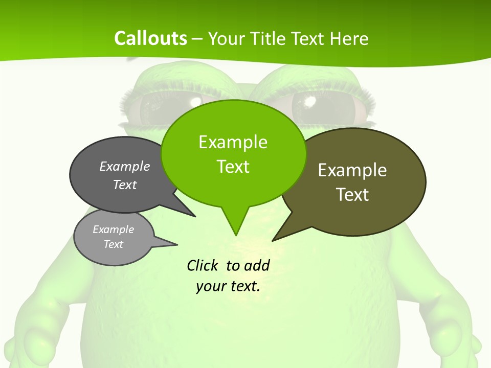 The Big Blob-Toon Figure PowerPoint Template