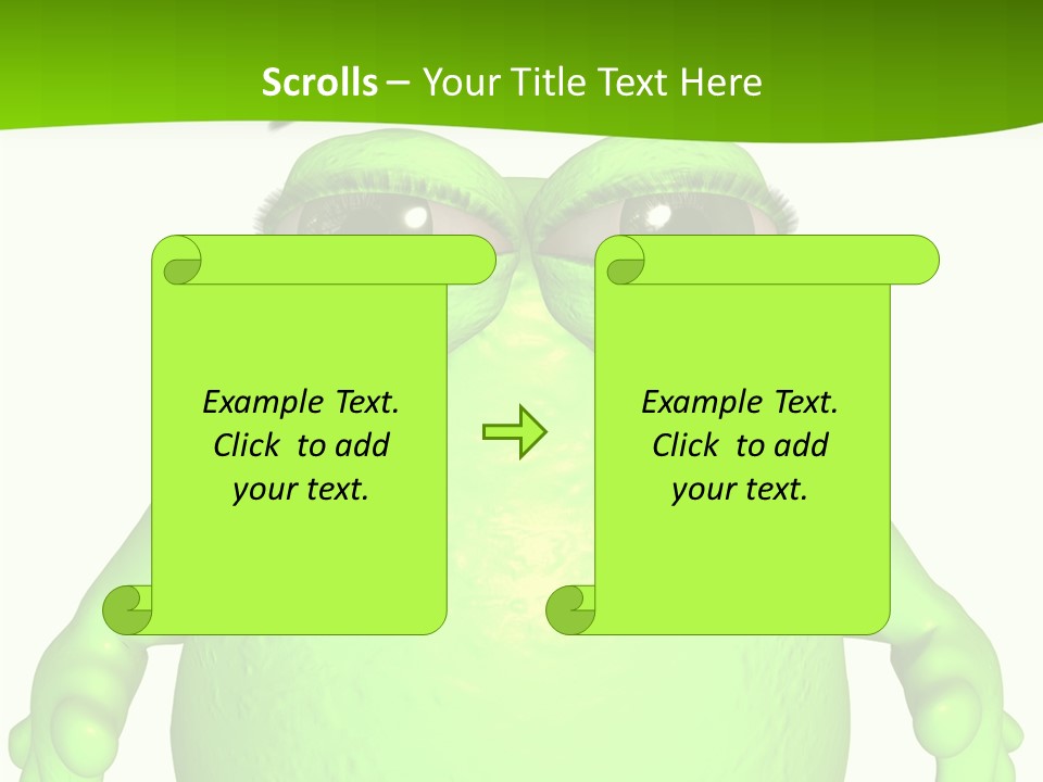 The Big Blob-Toon Figure PowerPoint Template