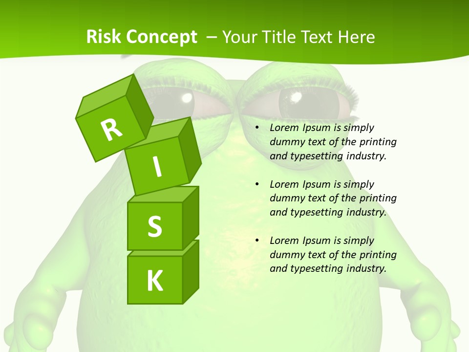 The Big Blob-Toon Figure PowerPoint Template