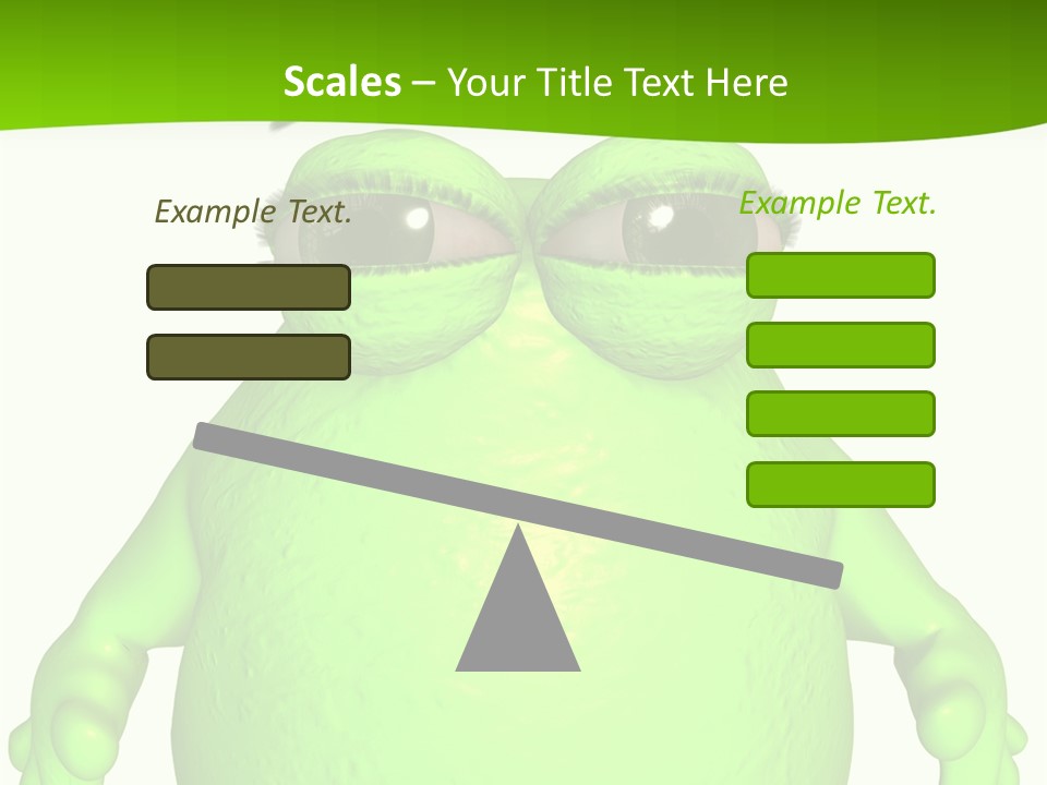 The Big Blob-Toon Figure PowerPoint Template