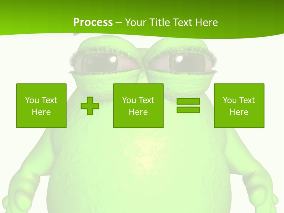 The Big Blob-Toon Figure PowerPoint Template