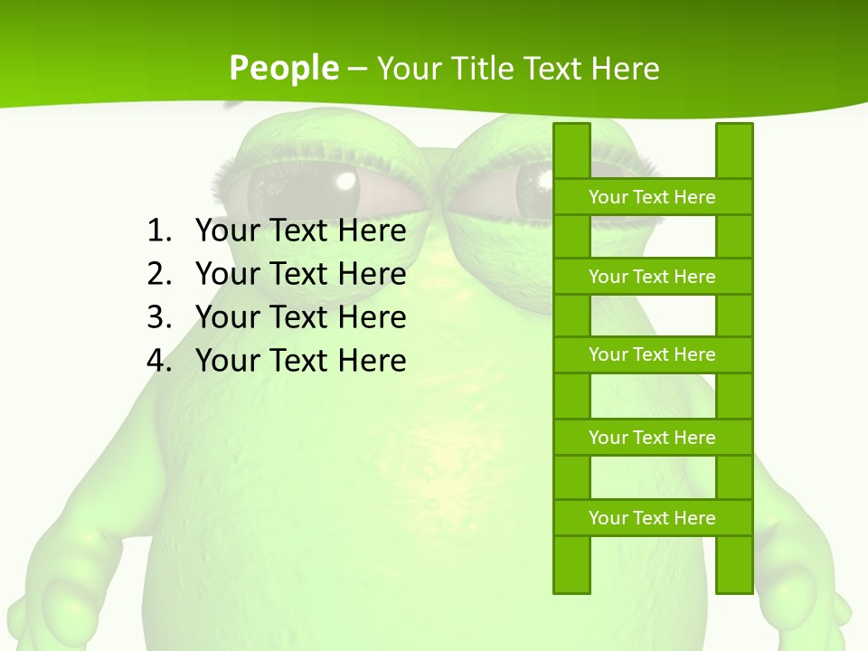 The Big Blob-Toon Figure PowerPoint Template