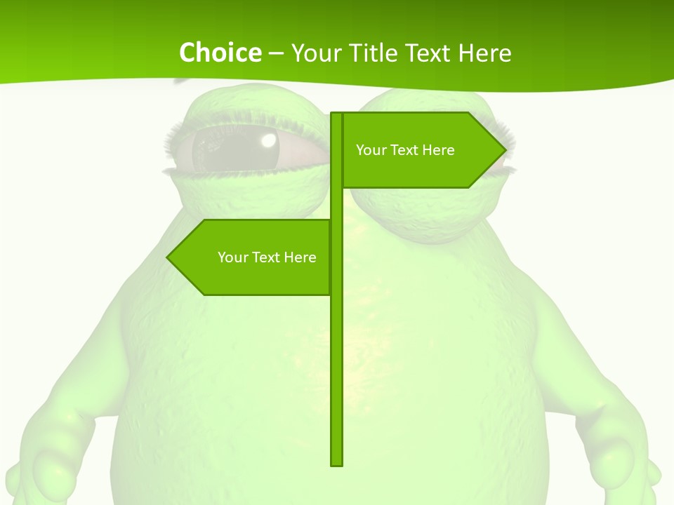 The Big Blob-Toon Figure PowerPoint Template