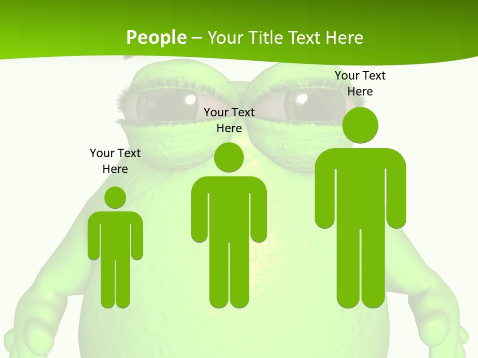 The Big Blob-Toon Figure PowerPoint Template