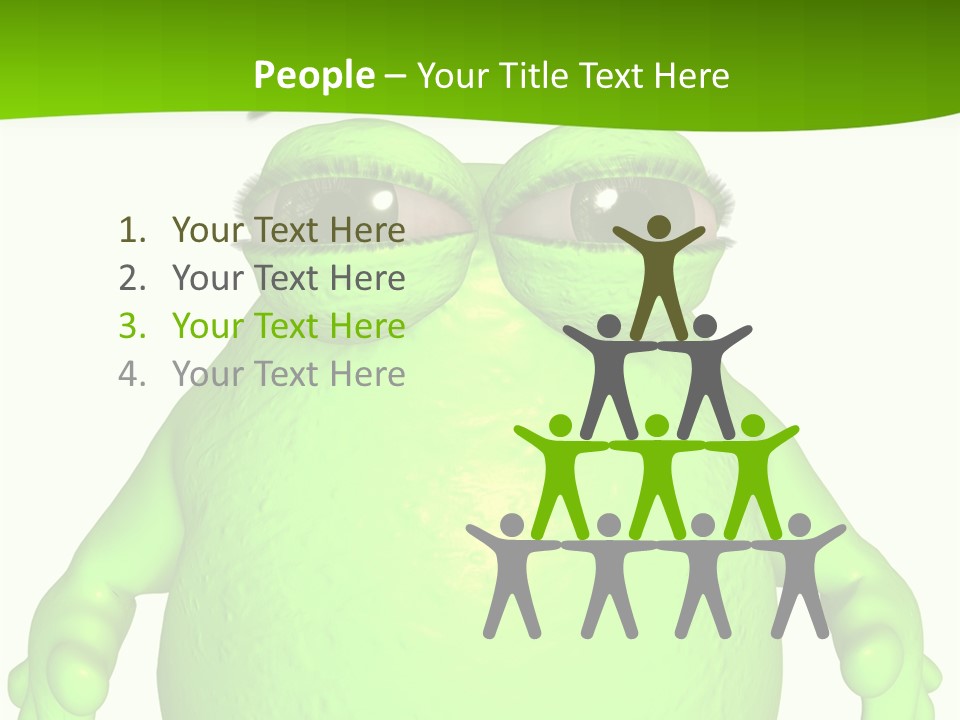 The Big Blob-Toon Figure PowerPoint Template