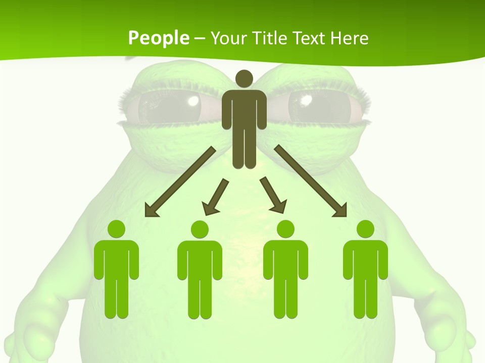 The Big Blob-Toon Figure PowerPoint Template