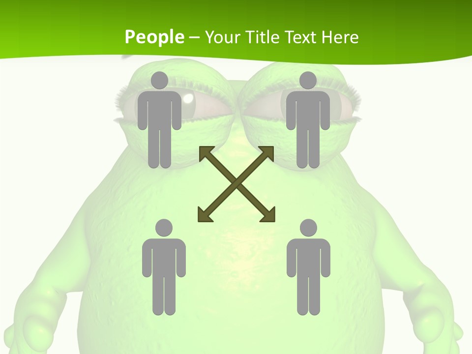 The Big Blob-Toon Figure PowerPoint Template