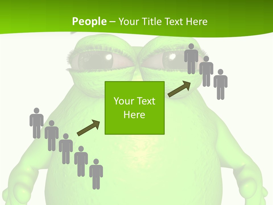 The Big Blob-Toon Figure PowerPoint Template