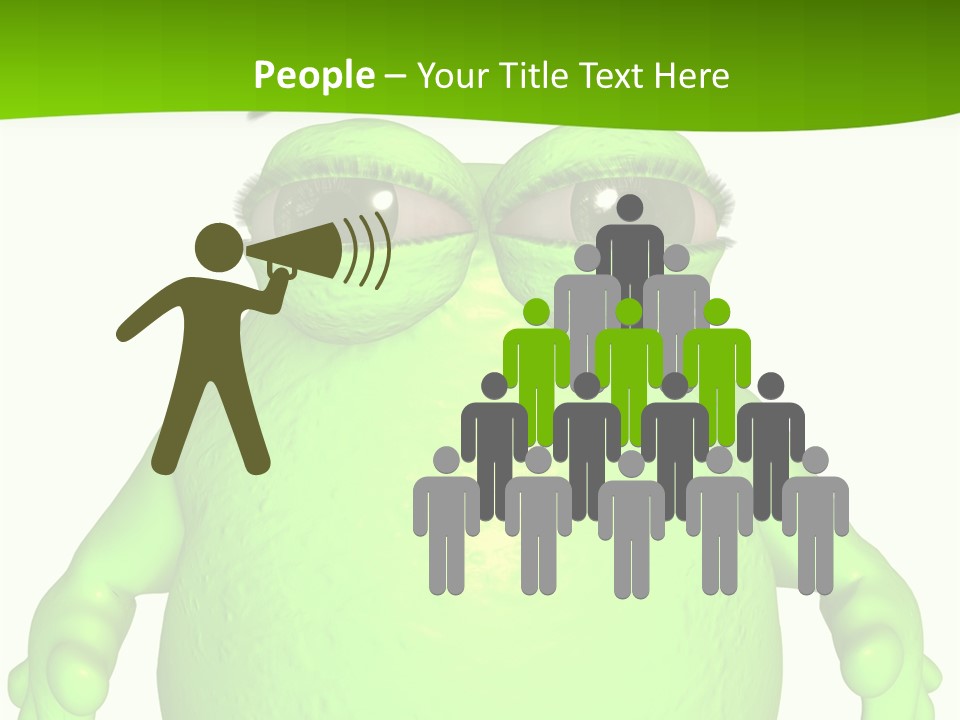 The Big Blob-Toon Figure PowerPoint Template