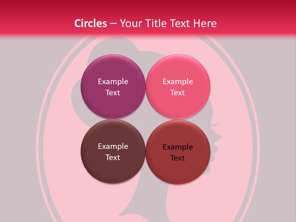 Up Do Hairstyle Stock Vector Illustration: PowerPoint Template