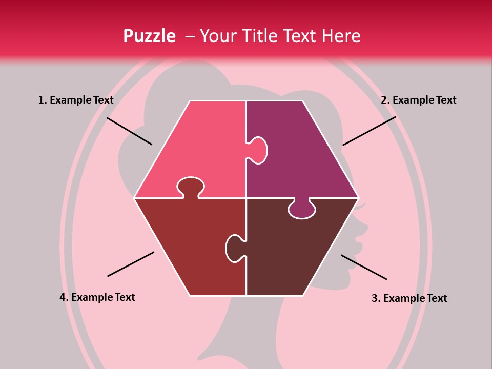 Up Do Hairstyle Stock Vector Illustration: PowerPoint Template