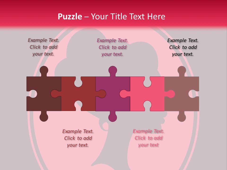 Up Do Hairstyle Stock Vector Illustration: PowerPoint Template