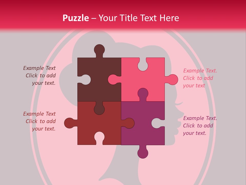 Up Do Hairstyle Stock Vector Illustration: PowerPoint Template