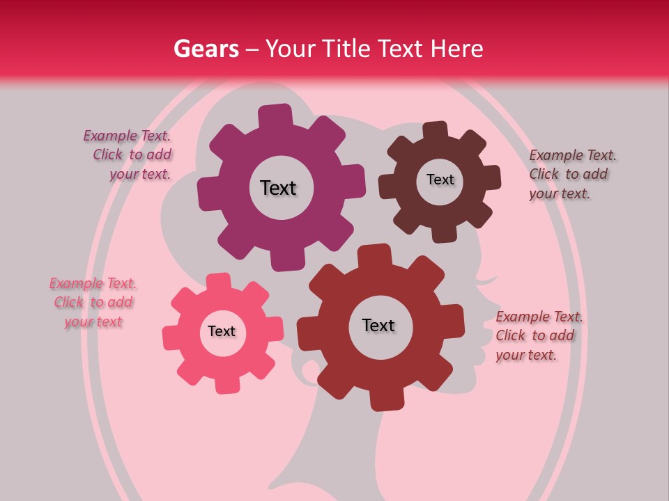 Up Do Hairstyle Stock Vector Illustration: PowerPoint Template