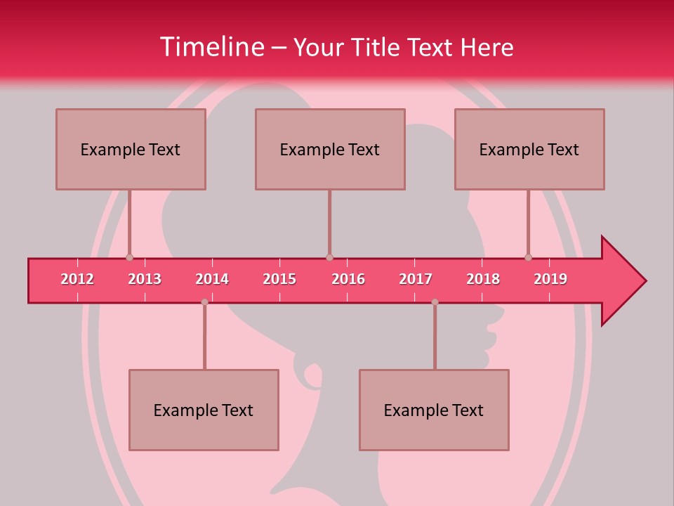 Up Do Hairstyle Stock Vector Illustration: PowerPoint Template
