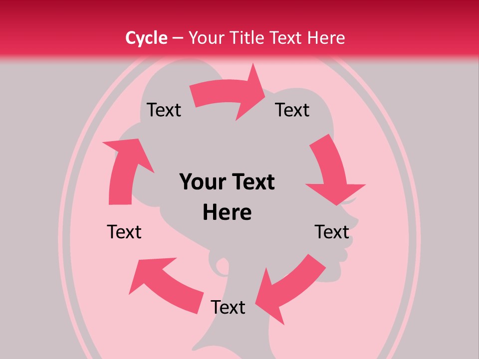 Up Do Hairstyle Stock Vector Illustration: PowerPoint Template