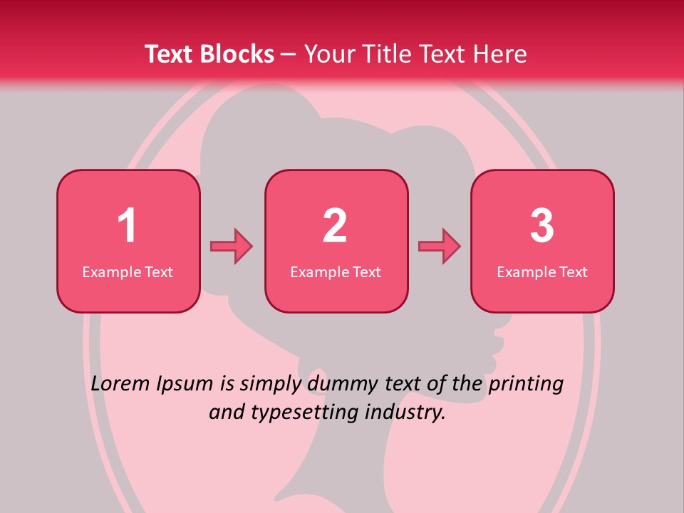 Up Do Hairstyle Stock Vector Illustration: PowerPoint Template