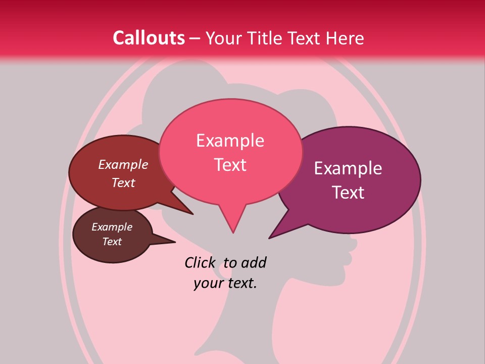 Up Do Hairstyle Stock Vector Illustration: PowerPoint Template