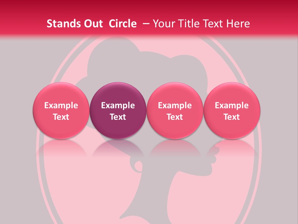 Up Do Hairstyle Stock Vector Illustration: PowerPoint Template