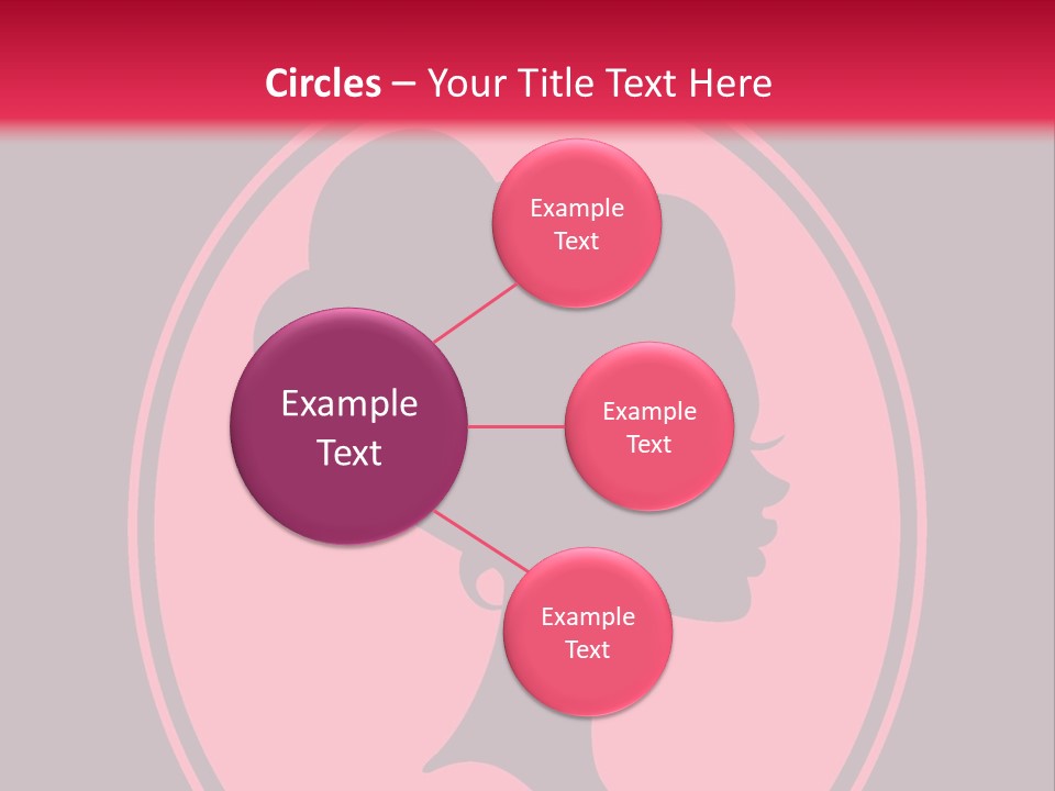 Up Do Hairstyle Stock Vector Illustration: PowerPoint Template