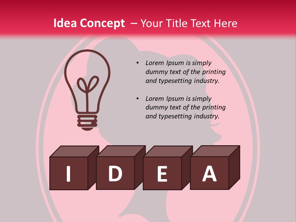 Up Do Hairstyle Stock Vector Illustration: PowerPoint Template