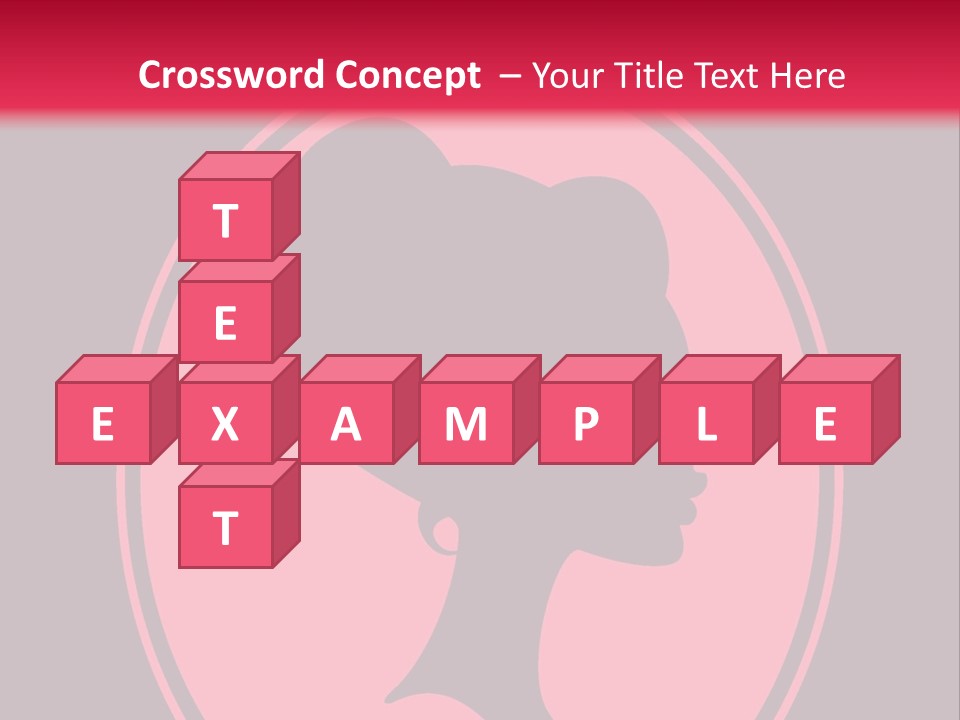 Up Do Hairstyle Stock Vector Illustration: PowerPoint Template