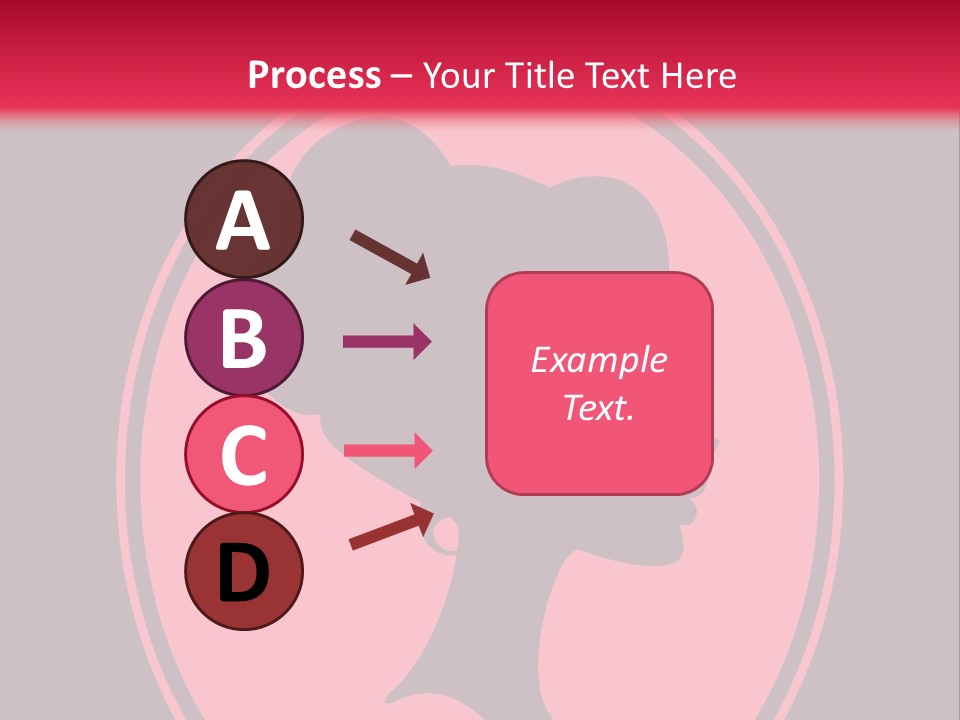 Up Do Hairstyle Stock Vector Illustration: PowerPoint Template