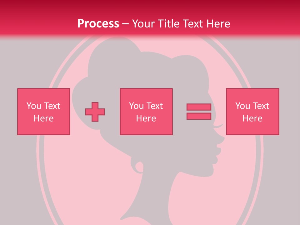 Up Do Hairstyle Stock Vector Illustration: PowerPoint Template