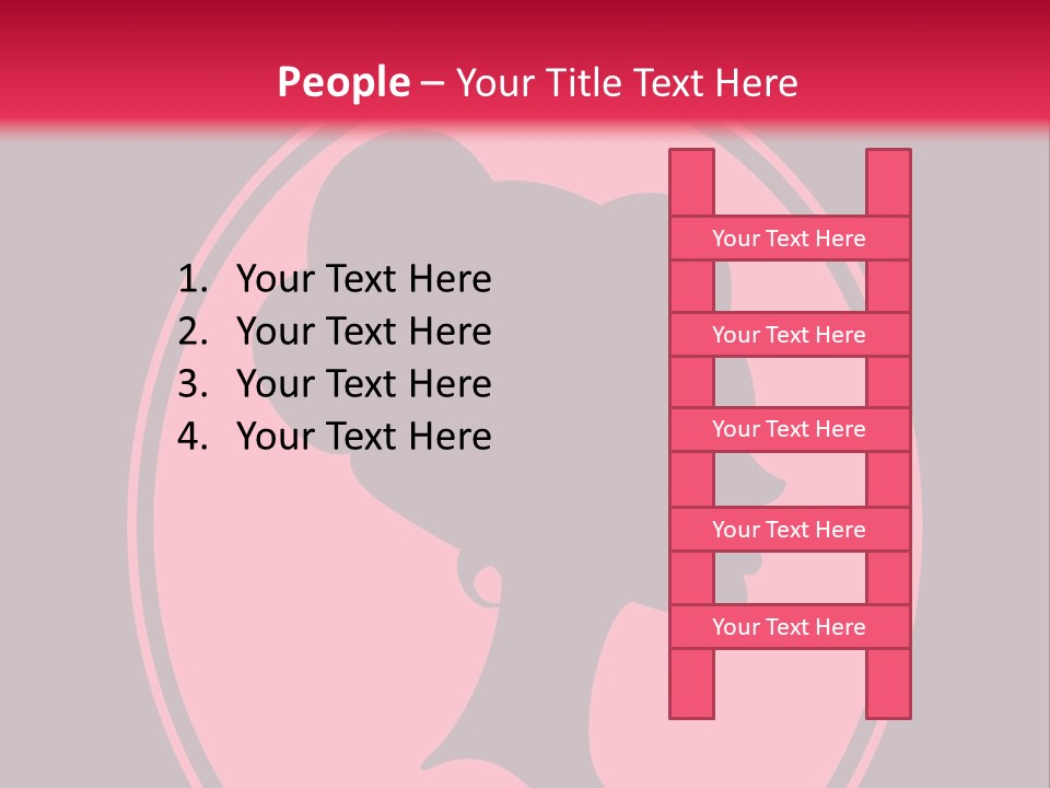 Up Do Hairstyle Stock Vector Illustration: PowerPoint Template