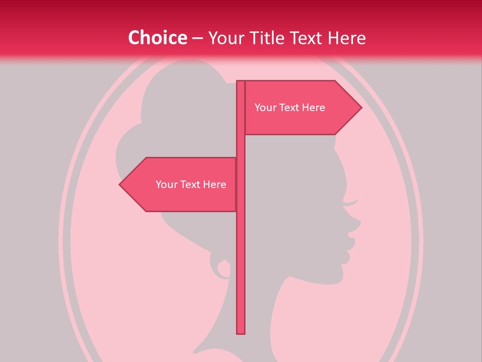 Up Do Hairstyle Stock Vector Illustration: PowerPoint Template