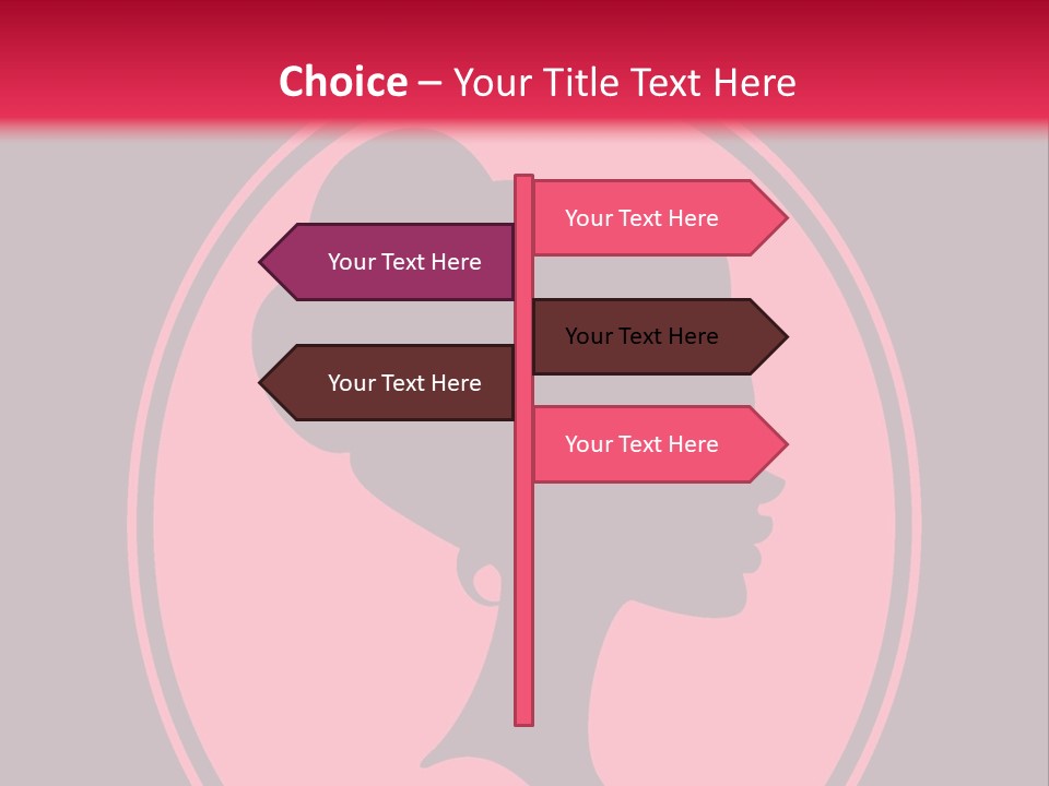 Up Do Hairstyle Stock Vector Illustration: PowerPoint Template