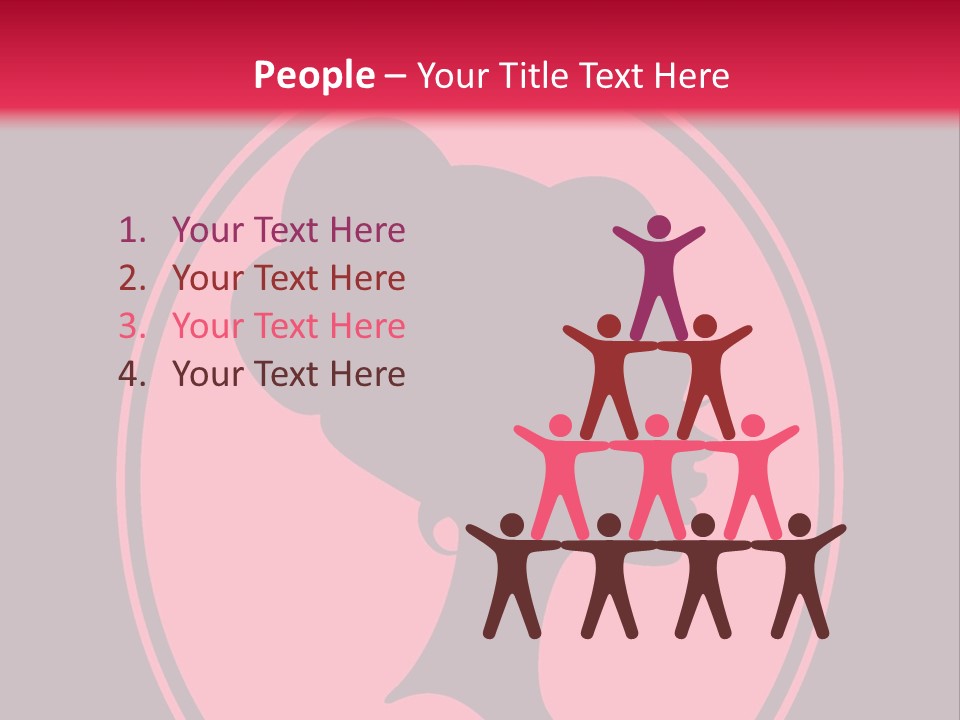 Up Do Hairstyle Stock Vector Illustration: PowerPoint Template