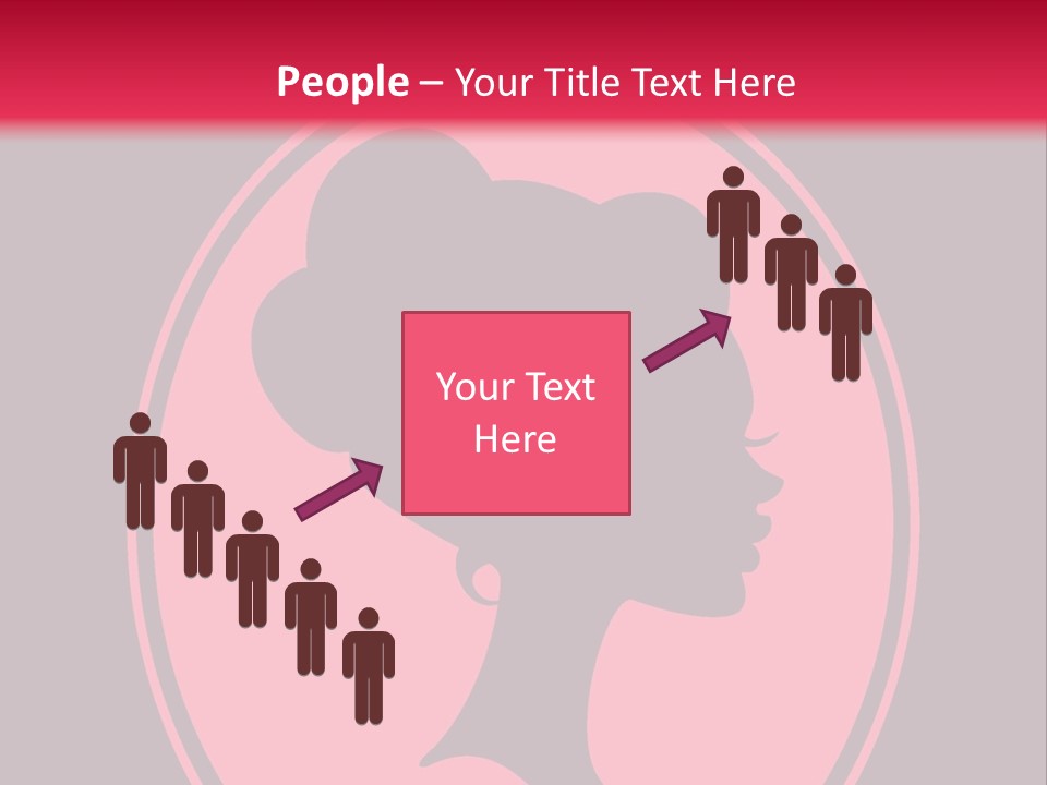 Up Do Hairstyle Stock Vector Illustration: PowerPoint Template