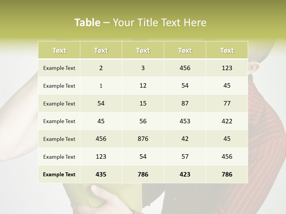 Young Couple Conflict On Isolated Background PowerPoint Template