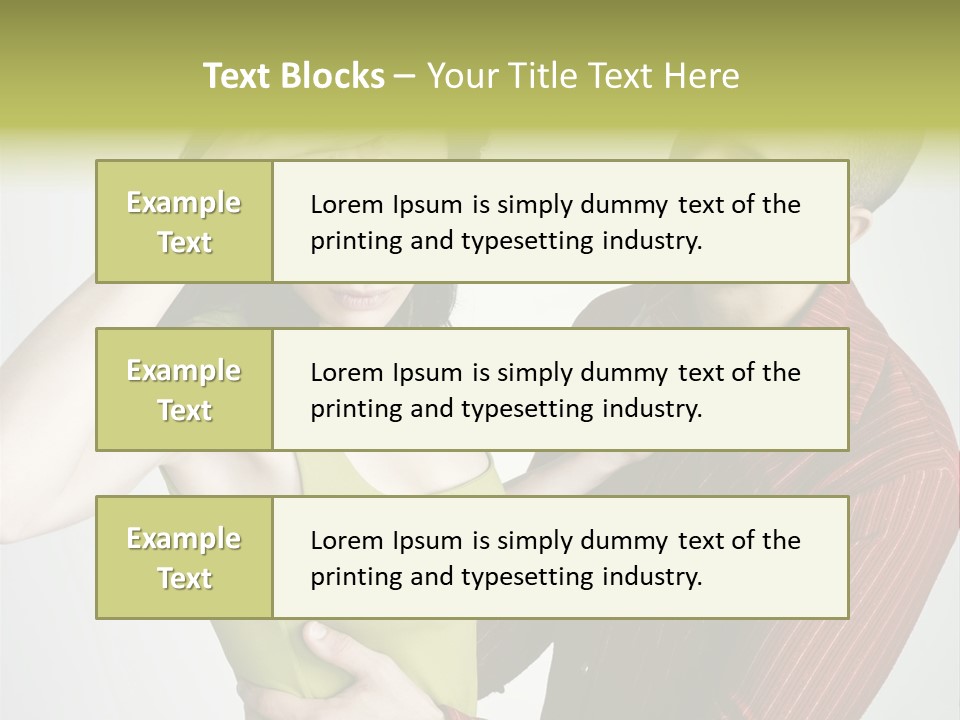Young Couple Conflict On Isolated Background PowerPoint Template