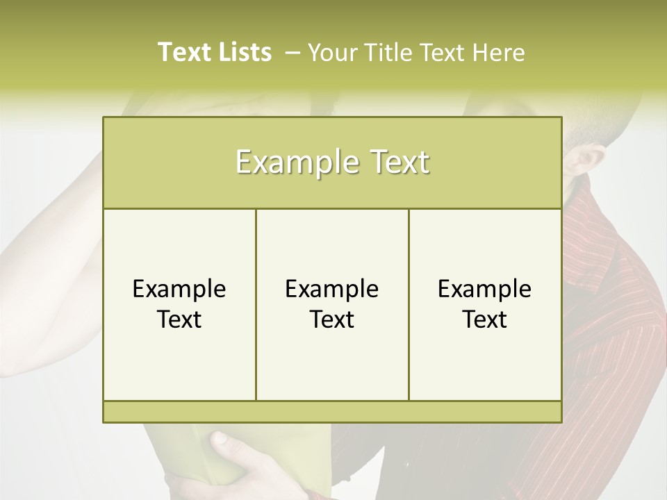 Young Couple Conflict On Isolated Background PowerPoint Template